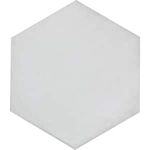 Bauhaus White 8.98 in. x 10.39 in. Matte Concrete Look Porcelain Floor and Wall Tile (5.39 sq. ft./Case)