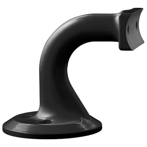 Unbranded Black Aluminum Offset ADA Hand Rail Bracket