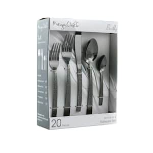Baily 20-Piece Black Stainless Steel Flatware Set (Service for 4)