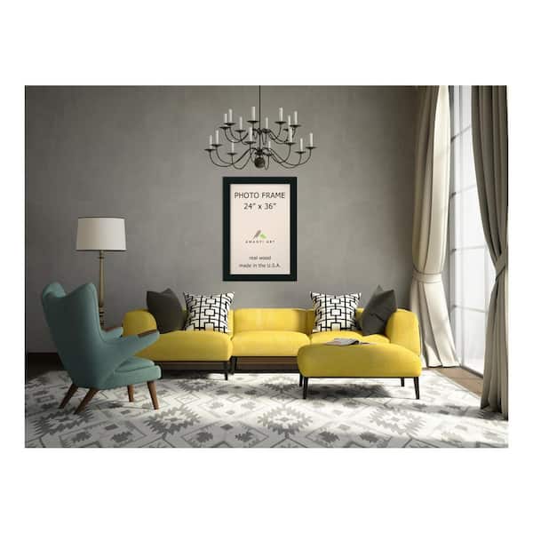 Corvino 24 in. x 36 in. Black Picture Frame