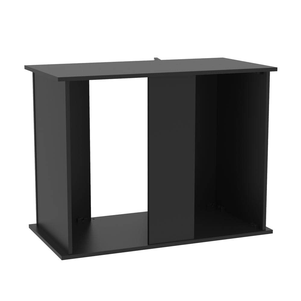 Black Contemporary Solid Top Aquarium Stand Cabinet
