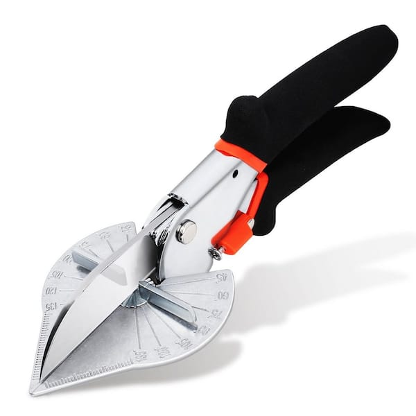 High Carbon Steel Sliver Miter Shears with Aluminum Handle, Perfect for Mitre Cutting, Quarter Round, Handheld Tool
