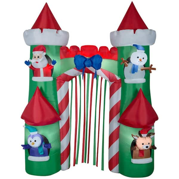 Gemmy Airblown Christmas store Inflatable Santa Claus Archway