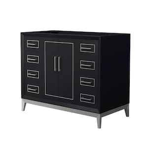 Marlena 41.75 in. W x 21.75 in. D x 34.5 in. H Single Bath Vanity Cabinet without Top in Black