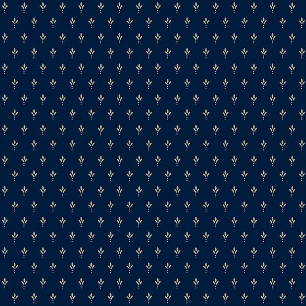 Charm Navy Wallpaper