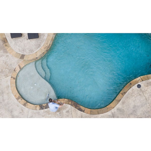 17 in. Swimming Pool and Spa Brush with Deluxe Nylon Bristles and Aluminum Back