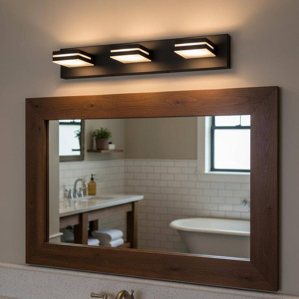 20 in. 3-Light Black Vanity Light Fixture with 360° Rotatable Lamp Heads, Modern LED Wall Sconce for Bathroom price history on PriceWatchPro