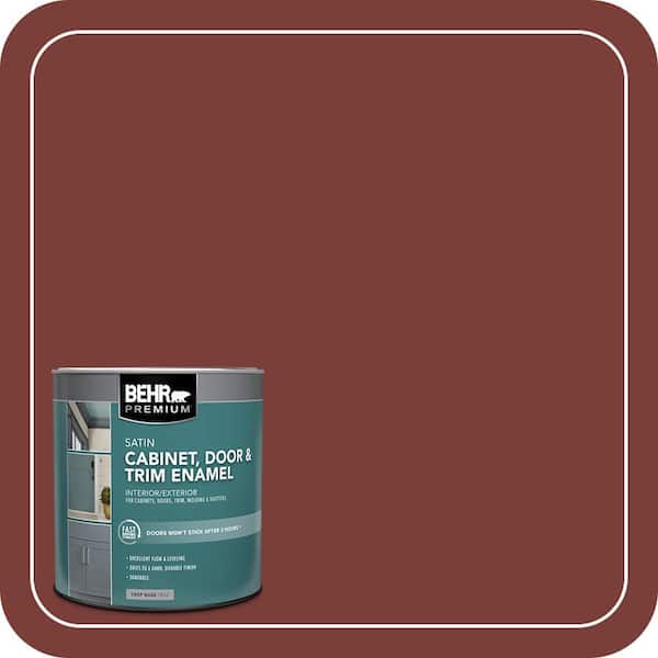 1 qt. #PPU2-02 Red Pepper Satin Enamel Interior/Exterior Cabinet, Door & Trim Paint