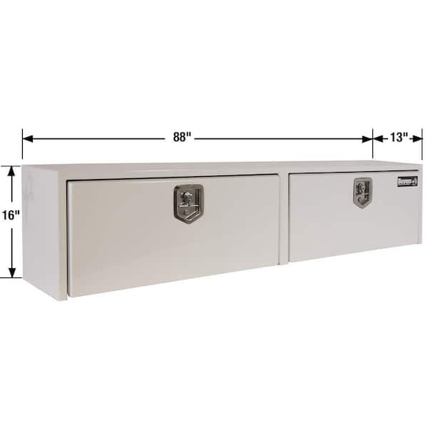 88 White Steel Full Size Top Mount Truck Tool Box 88 White Steel Full Size Top Mount Truck Tool Box