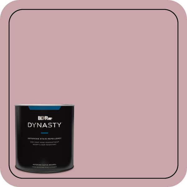 BEHR DYNASTY 1 qt. #HDC-CT-08A Hydrangea Bouquet One-Coat Hide Satin Enamel Interior Stain-Blocking Paint and Primer
