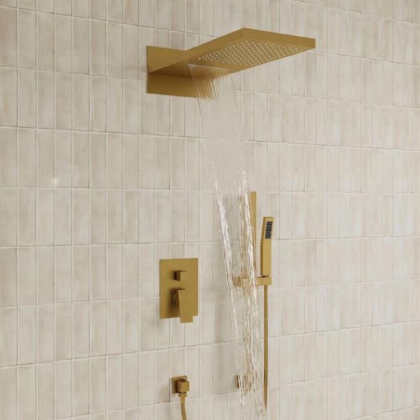 YAWWALK RushSpray_Brushed Gold Collection - The Home Depot