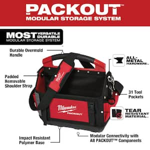 15 in. PACKOUT Tote with 25 ft. Compact Tape Measure