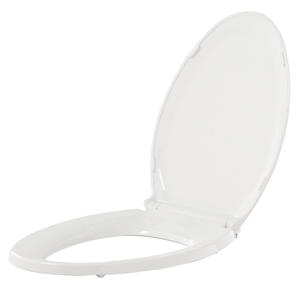 KOHLER Rutledge Elongated Quiet-Close Closed Front Toilet Seat with  Grip-Tight Bumpers in White K-4734-0 - The Home Depot