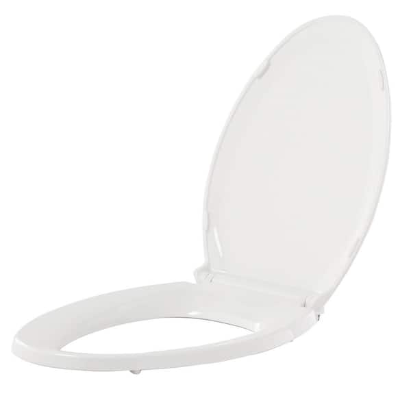 Kohler Rutledge Elongated Quiet Close Closed Front Toilet Seat With Grip Tight Bumpers In White K 4734 0 The Home Depot - Kohler Soft Close Toilet Seat Installation