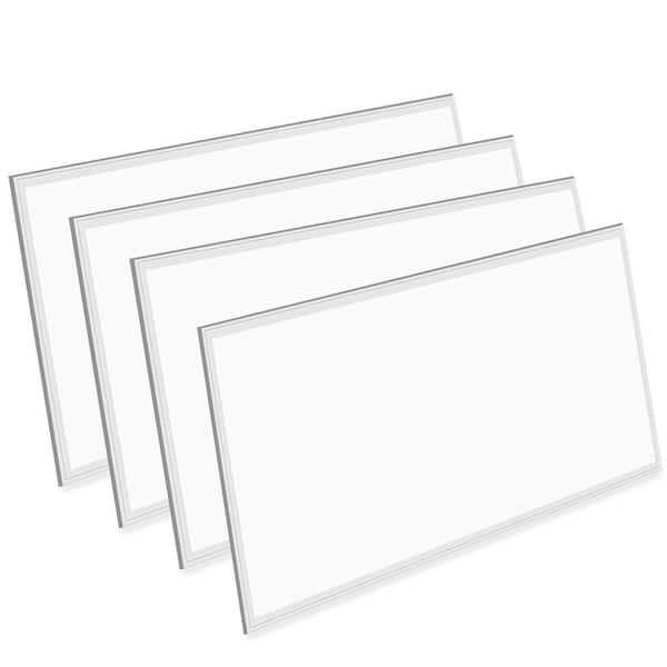 2 ft. x 4 ft. 250-Watt Equivalent White 7800 Lumens Integrated LED Troffer Panel Light 5000k LED Panel Light (4-Pack)