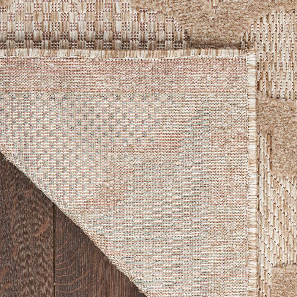 Taupe and Ivory Moroccan Trellis 7' x 10' Synthetic Area Rug