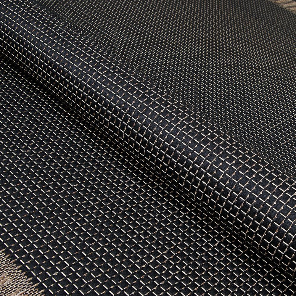 Recife Black and Cocoa Rectangular Polypropylene Indoor/Outdoor Rug
