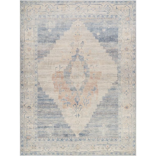 Becki Owens Luca Gray Oriental 7 ft. x 9 ft. Indoor Area Rug