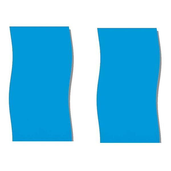 Swimline 21 ft. Blue Round Above Ground Swimming Pool Overlap Liner (2-Pack)