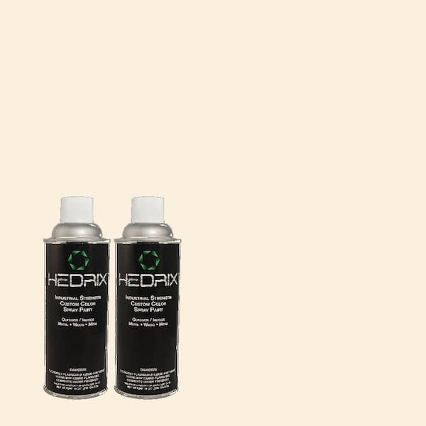 Hedrix 11 oz. Match of PWN-33 Edwardian Lace Semi-Gloss Custom Spray Paint (2-Pack)