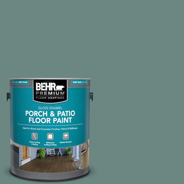 BEHR PREMIUM 1 gal. #480F-5 Marsh Creek Gloss Enamel Interior/Exterior Porch and Patio Floor Paint