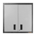 Premier Series Steel 2-Shelf Wall Mounted Garage Cabinet in Charcoal (30 in W x 30 in H x 12 in D)