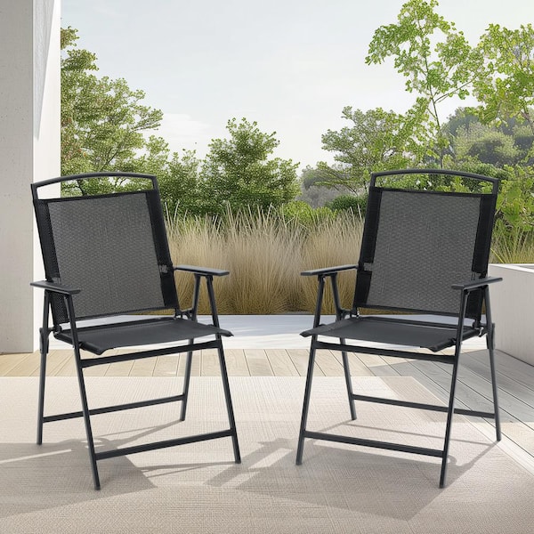 mainstays folding chairs set of 2
