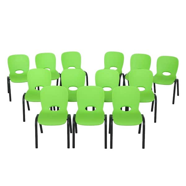 Lifetime Lime Green Stacking Kids Chair (Set of 13) 80474 - The