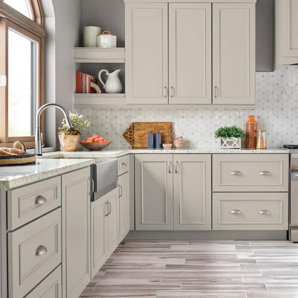 1 gal. #PPU7-09 Aged Beige Satin Enamel Interior/Exterior Cabinet, Door & Trim Paint