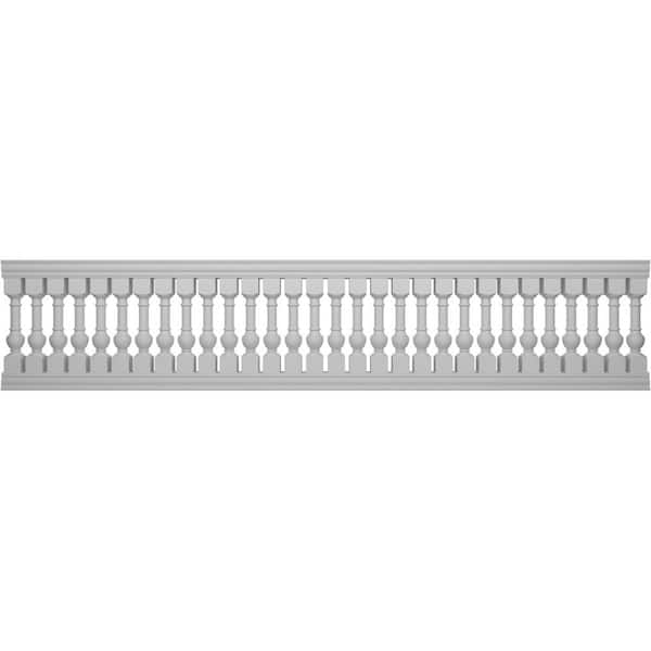 Ekena Millwork Fiberthane York Balustrade 192 in. L x 42 in. H Fiberglass Railing Kit