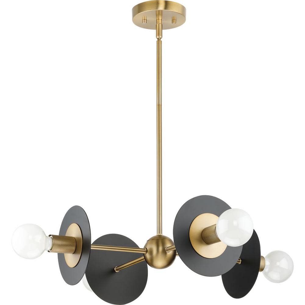 Trimble Brushed Bronze Sputnik 4-Light Chandelier