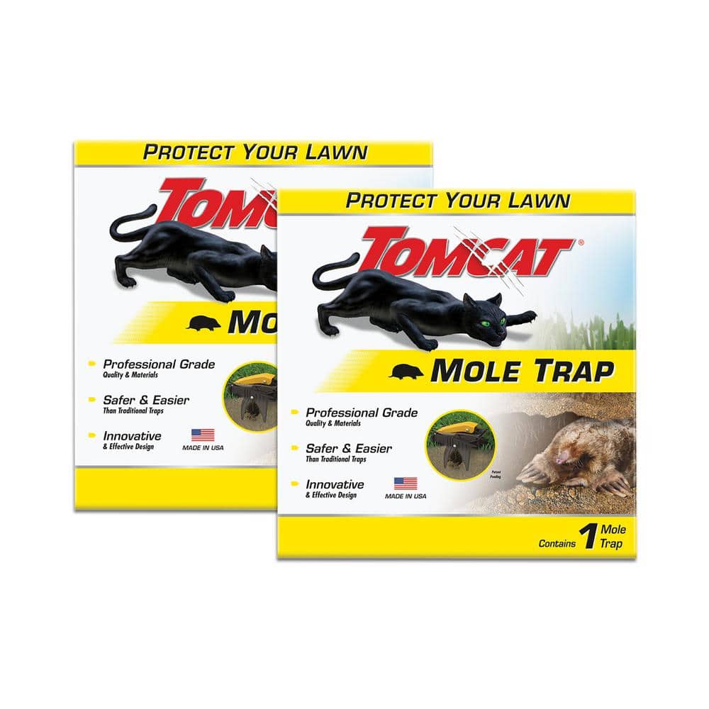 2 Pack Mole Traps That Kill Best, Scissor Mole Traps for Lawns Vole Traps  Outdoor Use, Mole Trap Easy to Set Galvanized Steel Reusable Quick Capture