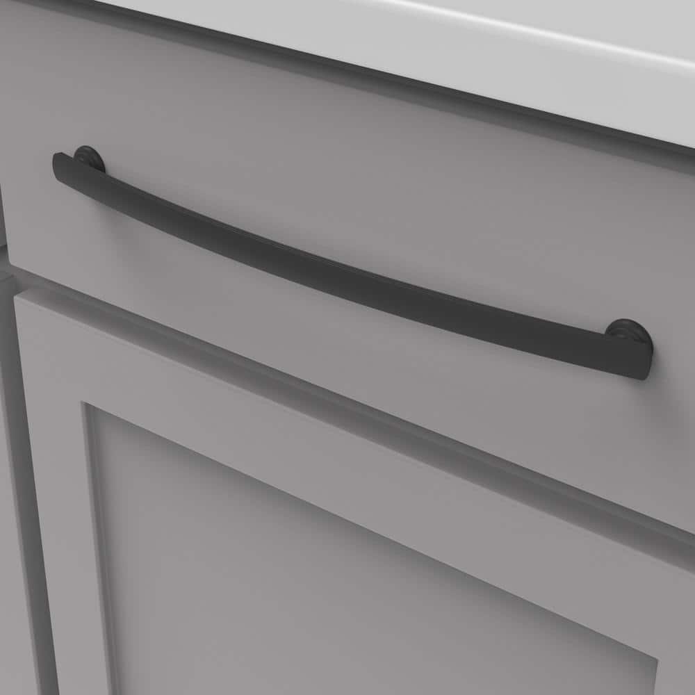 Matte Black 12" Solid Core Kitchen Cabinet Handles