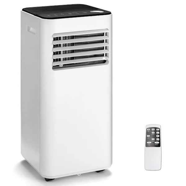 6000 BTU (DOE) Portable Air Conditioner Cools 350 sq. ft. with Dehumidifier Remote in Black