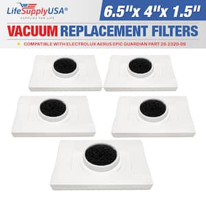 Replacement Electrolux Aerus Epic Guardian Vacuum Ultra HEPA Filter # 26-2320-09 (5-Pack)