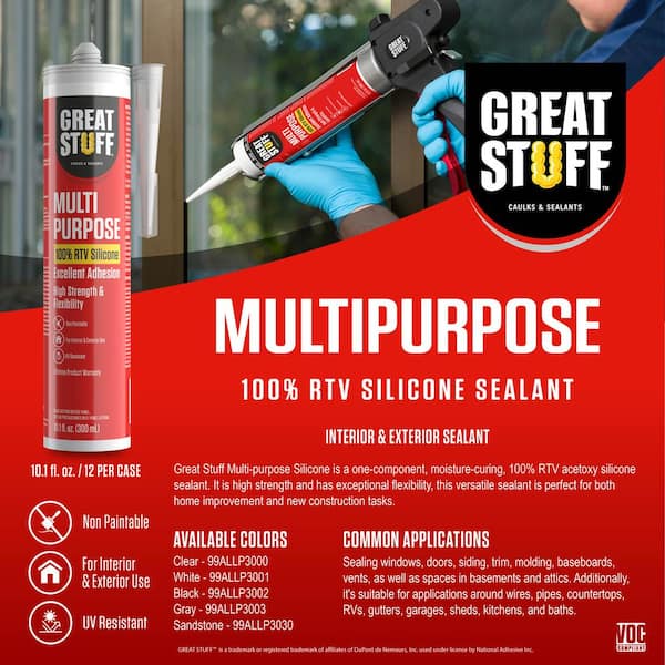 Multipurpose Clear Silicone Caulk