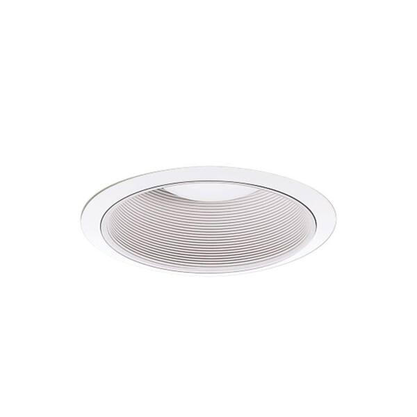 All-Pro 6 in. Gloss White Recessed Lighting Baffle and Trim