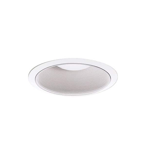 HALO 5 in. Specular Haze LED Recessed Lighting Trim and White Flange
