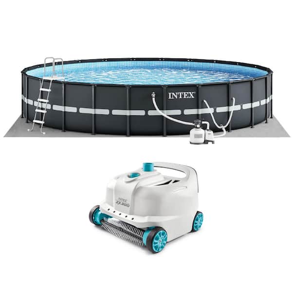 Ultra XTR 18 ft. Round 52 in. Deep Soft Sided Above Ground Pool Set with Pump and Pool Vacuum