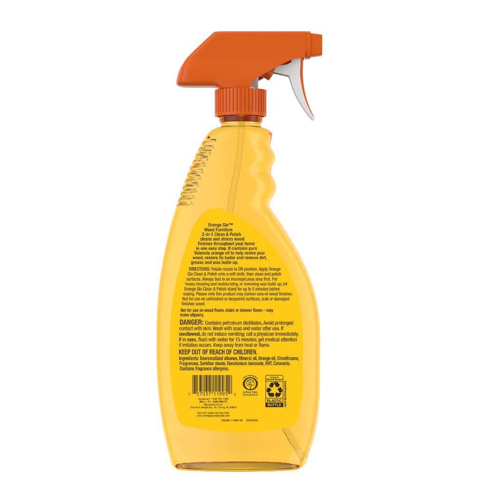 Orange Scented 16 fl oz Wood Cleaner and Polish Spray