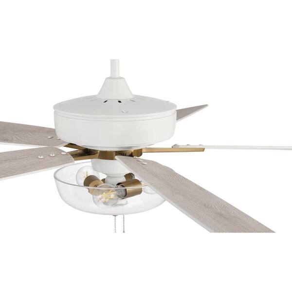 FRUITS SUPER OFFICIAL FAN LIGHT ホワイト CRAFTMADE Super Pro-101 60 in. Indoor White/Satin Brass