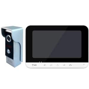 7 in. Wired Wifi Video Door Intercom Intelligent Video Door Phone Intercom System with Night Vision Camera APP Remote