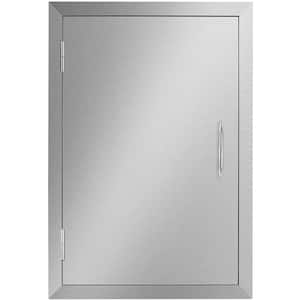 14 in. W x 20 in. H Single Outdoor Kitchen Access Door for BBQ Island Stainless Steel Grill Door