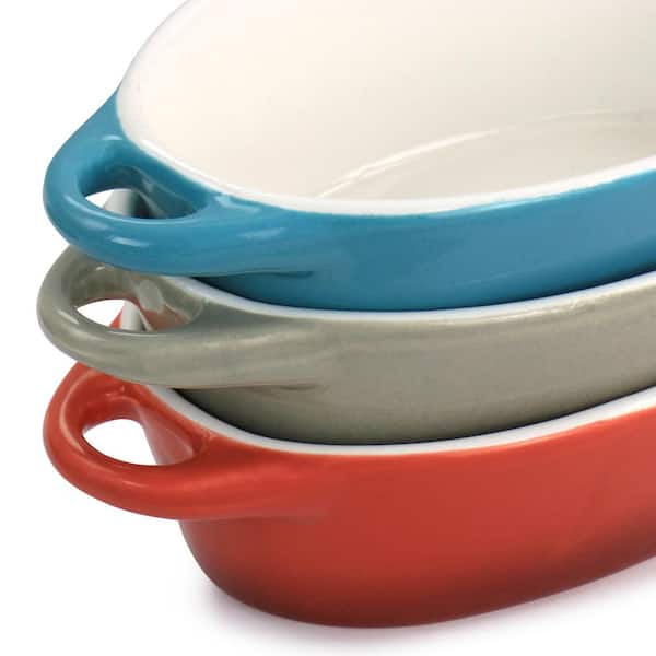 Crock-Pot Appleton 6-Piece 10 oz. Stoneware Mini Casserole Set in Red with  Lid 985120106M - The Home Depot