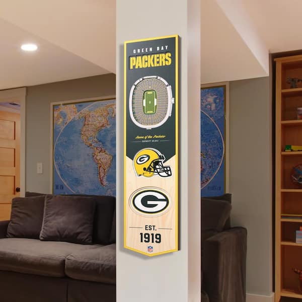 Green Bay Packers Themed Home Bar - Home Bar Ideas - Products & Ideas