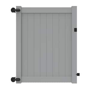 Bryce 5 ft. x 6 ft. Gray Privacy Vinyl Fence Gate