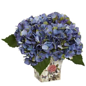 Artificial Hydrangea with Floral Planter