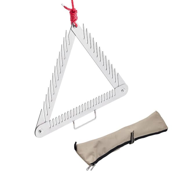 SVOPES 24-in. Aquatic Weed Rake, 3-Sided Lake Rake with Handle, Compact and Foldable Pond Grass Cutter 0 Handle Length
