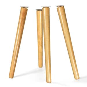 16 in. Wood Furniture Table Legs for Coffee Table End Table Mid-Century Modern DIY Furniture (4-Pack)