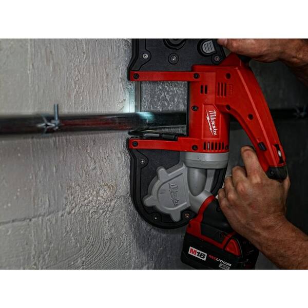 Milwaukee M18 18-Volt Lithium-Ion Cordless Band Saw Kit with Two